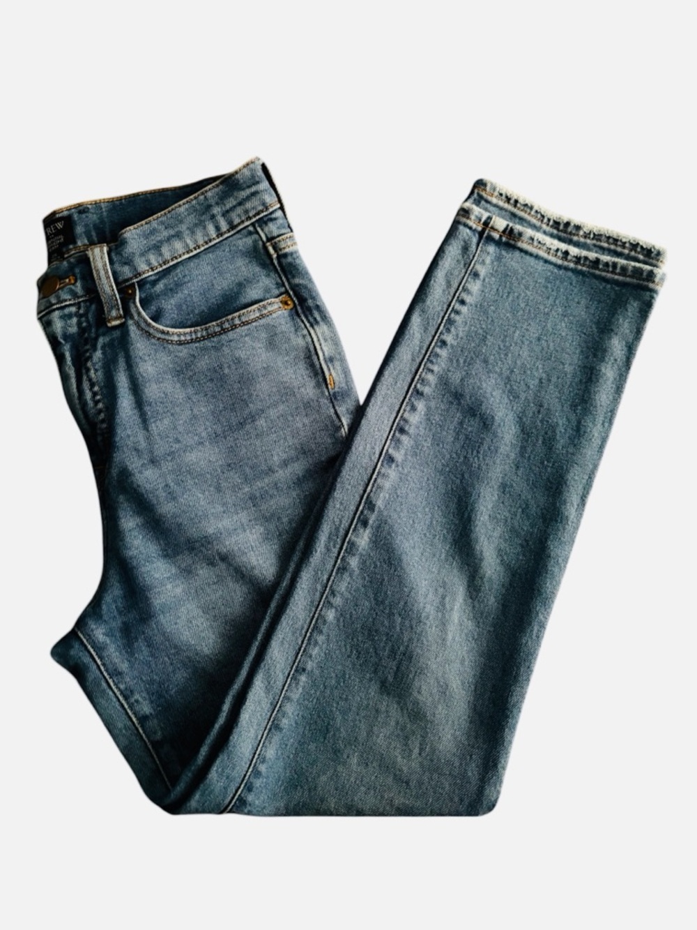 J. Crew Women's Straight-Leg Jeans in Medium Blue Size 26 - Picture 8 of 13